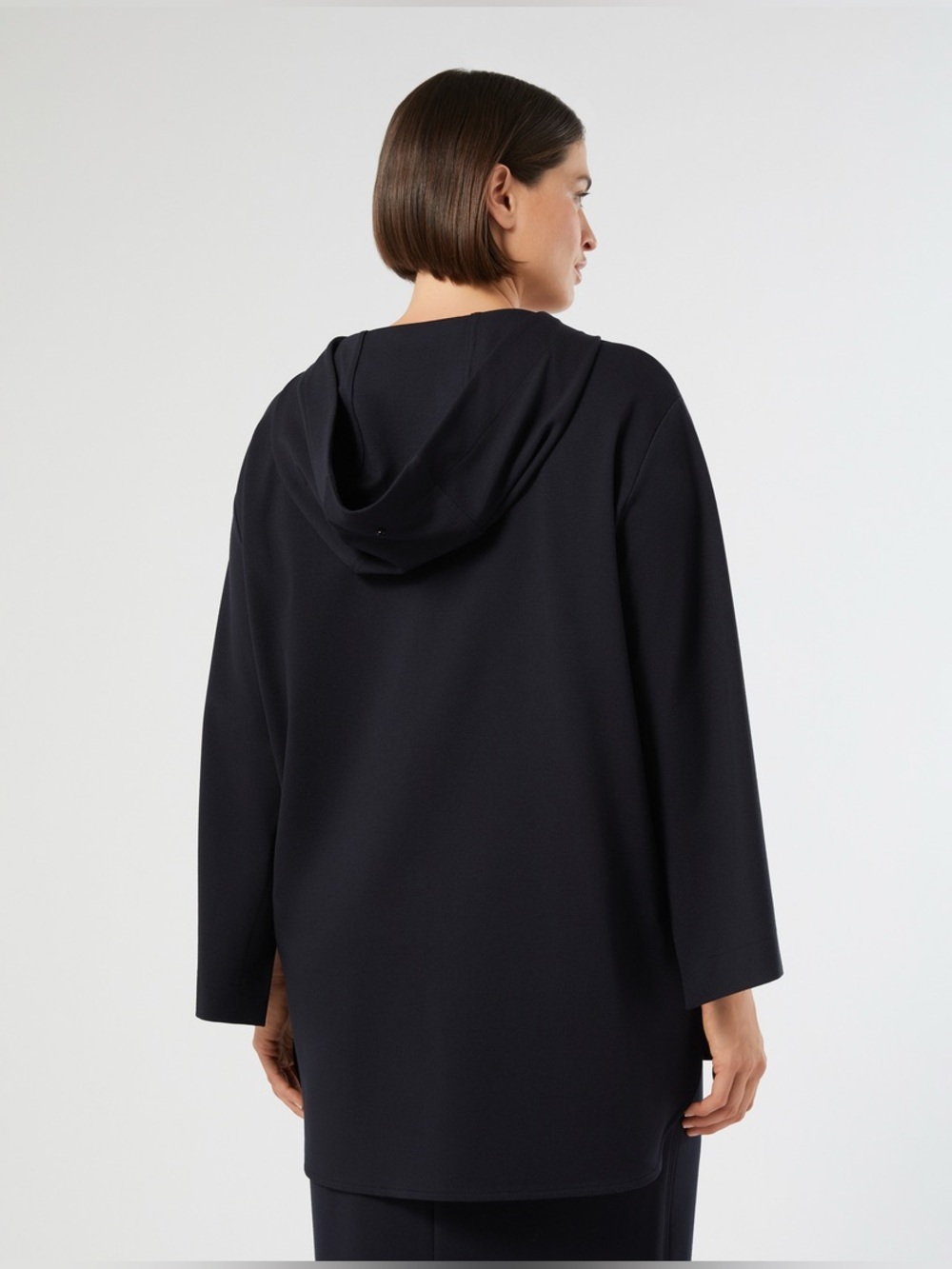 Marina Rinaldi Sport Black Hooded Sweatshirt Size Large